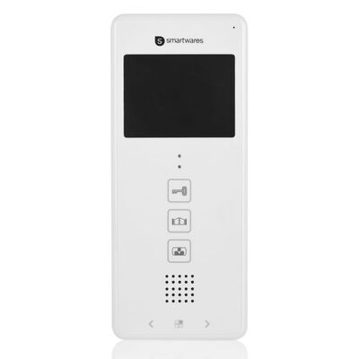 Smartwares Porttelefon med video för 3 lägenheter 20,5x8,6x2,1 cm vit