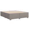 vidaXL S&auml;ngram utan madrass taupe 200x200 cm tyg