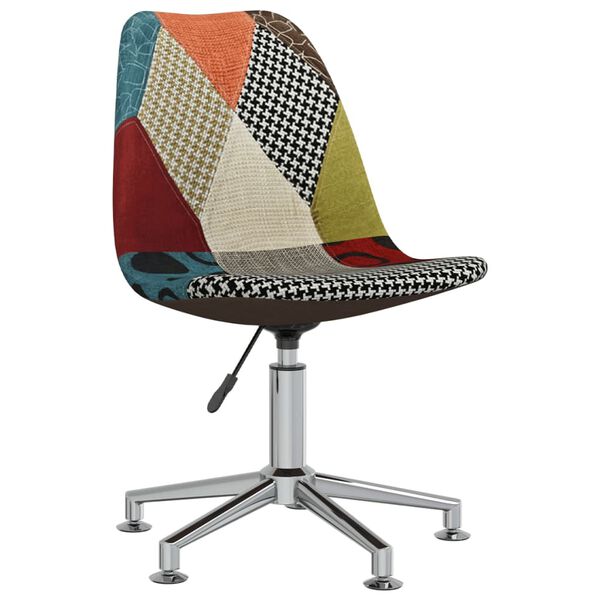 vidaXL Snurrbar matstol lappt&auml;cke tyg