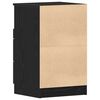 vidaXL Nattduksbord 2 pcs Svart Ek 40 x 35 x 65 cm Konstruerat tr&auml;