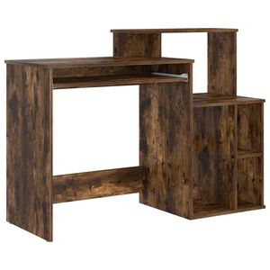vidaXL Skrivbord R&ouml;kt ek 120,5 x 44 x 88,5 cm Konstruerat tr&auml;