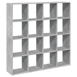 vidaXL Boksk&aring;p betonggr&aring; 137,5x29x137,5 cm sp&aring;nskiva