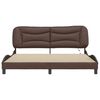 vidaXL Bed Frame with LED without Mattress "Hvar" Brown 180x200 cm