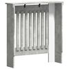 vidaXL Radiatorlock Betonggr&aring; 78 x 19 x 81,5 cm Konstruerat tr&auml;