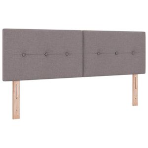 vidaXL LED huvuddyna med LED-ljusslingor Taupe 144 cm tyg