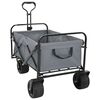 vidaXL F&auml;llbar shoppingvagn 89 x 63 x 96 cm Gr&aring; 200 kg