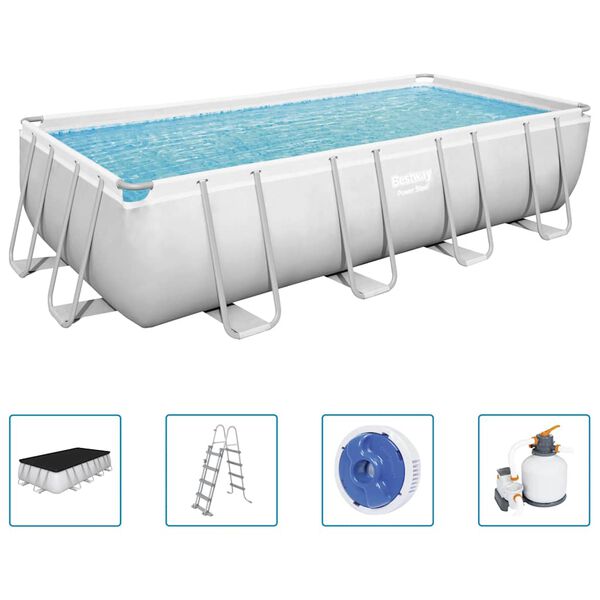 Bestway Pool Power Steel rektangulär 549x274x122 cm