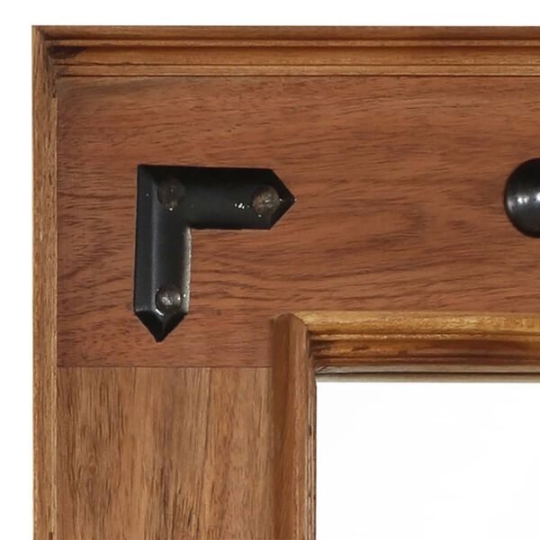 vidaXL Spegel massivt akaciatr&auml; 50x80 cm