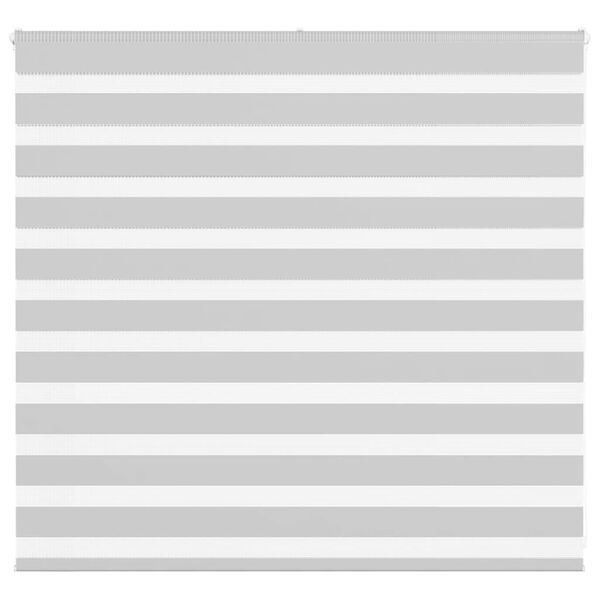 vidaXL Rullgardin zebra ljusgrå 160x100 cm tyg bredd 155,9cm polyester