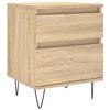 vidaXL S&auml;ngbord sonoma-ek 40x35x50 cm konstruerat tr&auml;