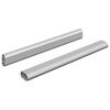 vidaXL Kl&auml;dst&aring;ng 2 pcs Silver 264 x 15 x 29 mm Aluminiumlegering