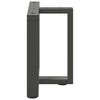 vidaXL Soffbordsben T-formade 2 st antracit 50x25x(42-43) cm st&aring;l