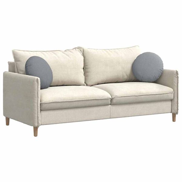 vidaXL Sittkuddar 2 pcs Ljusgrå Ø40 x 13 cm tyg