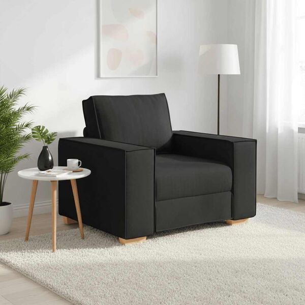 vidaXL Soffa svart 60 cm tyg