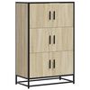 vidaXL H&ouml;gsk&aring;p sonoma-ek 68x35x106,5 cm konstruerat tr&auml; och metall
