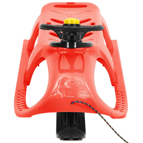 vidaXL Släde med ratt röd 102,5x40x23 cm polypropylen