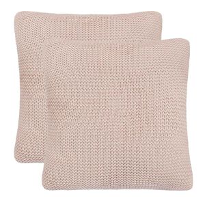 vidaXL Kasta Kudde Korgv&auml;v med kudde 2 pcs Rosa 45 x 45 cm Bomull
