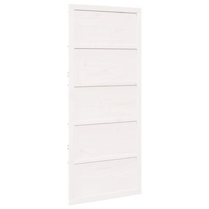 vidaXL Ladug&aring;rdsd&ouml;rr 100 x 2,5 x 208 cm Massiv furu Vit