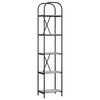 vidaXL Hyllsystem 5 niv&aring;er 40 x 30 x 183 cm Konstruerat tr&auml; Gr&aring; Sonoma