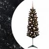 vidaXL Smal konstgjord julgran med julkulor 150 cm 150 LED-lampor