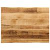 vidaXL Bordsskiva 70x60x3,8 cm levande kant massivt grovt mangotr&auml;