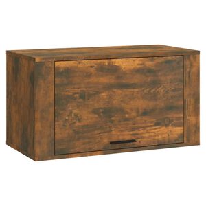 vidaXL V&auml;ggmonterat skosk&aring;p r&ouml;kf&auml;rgad ek 70x35x38 cm konstruerat tr&auml;