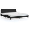 vidaXL S&auml;ngram Dover svart 183x213 cm konstl&auml;der