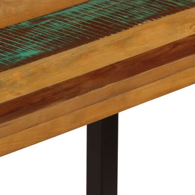 vidaXL Matbord 115x55x76 cm massivt återvunnet trä och stål