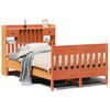 vidaXL S&auml;ngram utan madrass vaxbrun 120x200 cm massiv furu