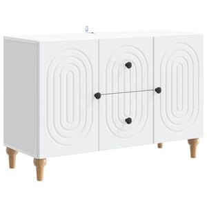 vidaXL TV-sk&aring;p med l&aring;da Vit 89 x 34,5 x 60 cm Konstruerat tr&auml;