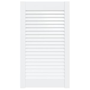 vidaXL Sk&aring;plucka lamelldesign vit 69x39,4 cm massiv furu