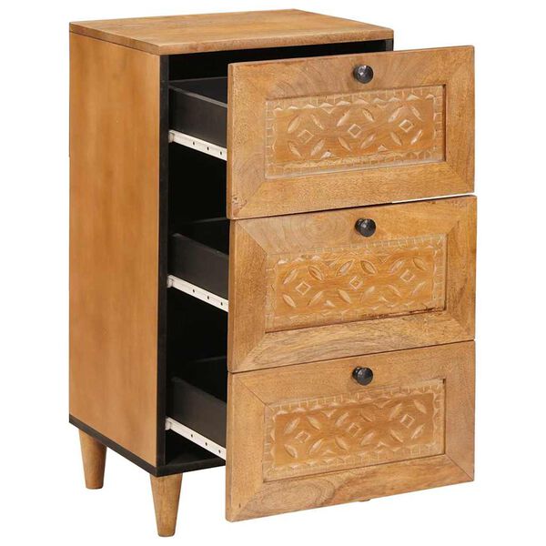 vidaXL Sideboard med l&aring;da Ljusbrun 33.5 x 40 x 75 cm