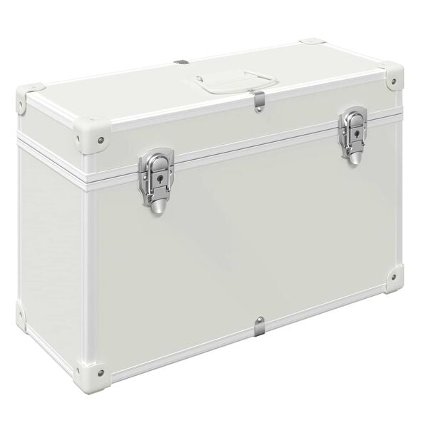 vidaXL Sk&aring;pshandtag Vit 85 x 45 mm Metall