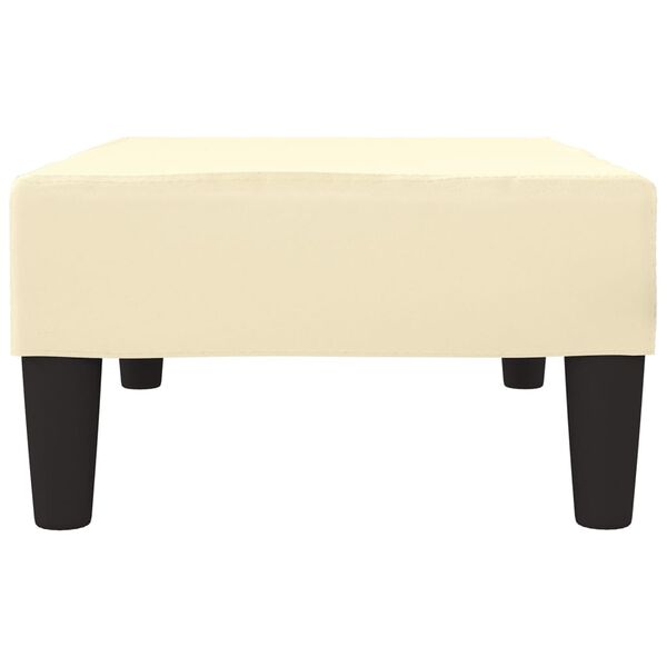 vidaXL Fotpall gräddvit 78x56x32 cm konstläder