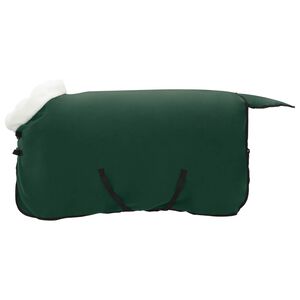 vidaXL H&auml;stdyna Fullt m&ouml;rkgr&ouml;n 75 cm Polar fleece