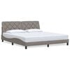 vidaXL S&auml;ngram utan madrass taupe 180x200 cm tyg