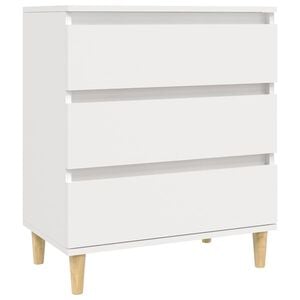 vidaXL Byr&aring; vit 60x35x70 cm konstruerat tr&auml;