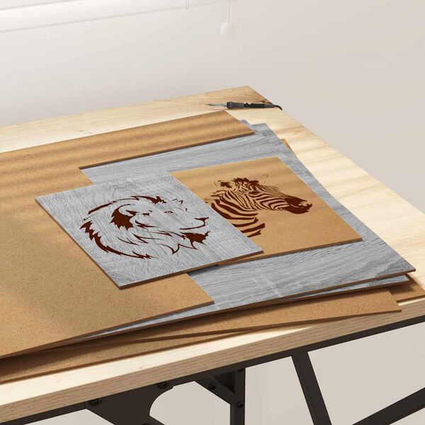 vidaXL Dekorpaneler 50 pcs Gr&aring; Sonoma 40 x 60 x 0.27 cm