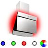vidaXL K&ouml;ksfl&auml;kt RGB 60 cm rostfritt st&aring;l och h&auml;rdat glas