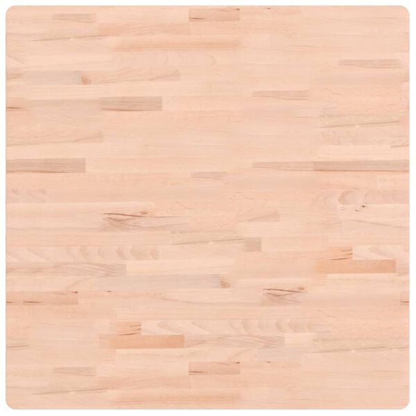 vidaXL Bordsskiva 80x80x1,5 cm fyrkantig massivt boktr&auml;