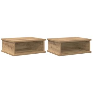 vidaXL S&auml;ngbord 2 pcs Artisan Ek 40 x 31 x 15 cm Konstruerat tr&auml;