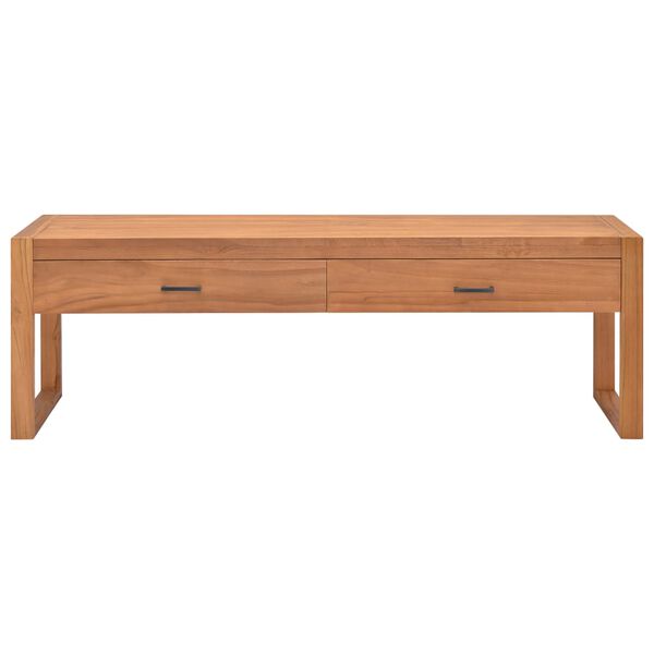vidaXL Tv-bänk 120x40x45 cm massiv teak