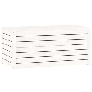 vidaXL Dynbox vit 101x50,5x46,5 cm massiv furu