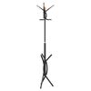 vidaXL Kl&auml;dst&auml;llning svart 176 cm pulverlackerat j&auml;rn