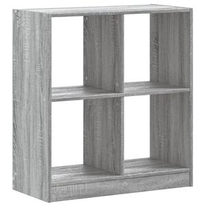 vidaXL Bokhylla gr&aring; sonoma 68,5x32x75 cm konstruerat tr&auml;