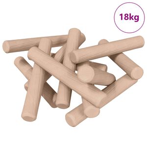 vidaXL Tr&auml;pluggar 24000 pcs Brun Massivt tr&auml;