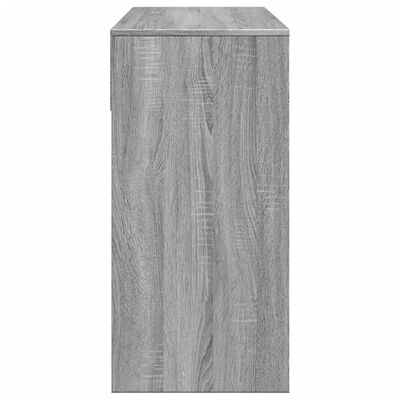 vidaXL Sminkbord med spegel grå sonoma 80x39x80 cm