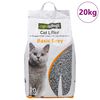 vidaXL Kattsand med babypuderdoft bentonit 20 L