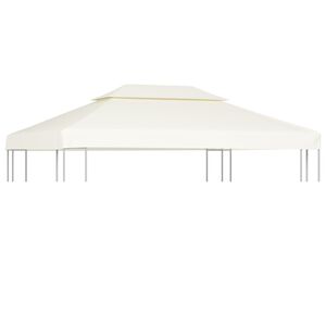 vidaXL Paviljongtak 310 g/m&sup2; 3 x 4 m gr&auml;ddvit