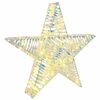 vidaXL 3D Stj&auml;rna 50 LED-lampor Varmvit 55 x 52,5 x 9 cm PET